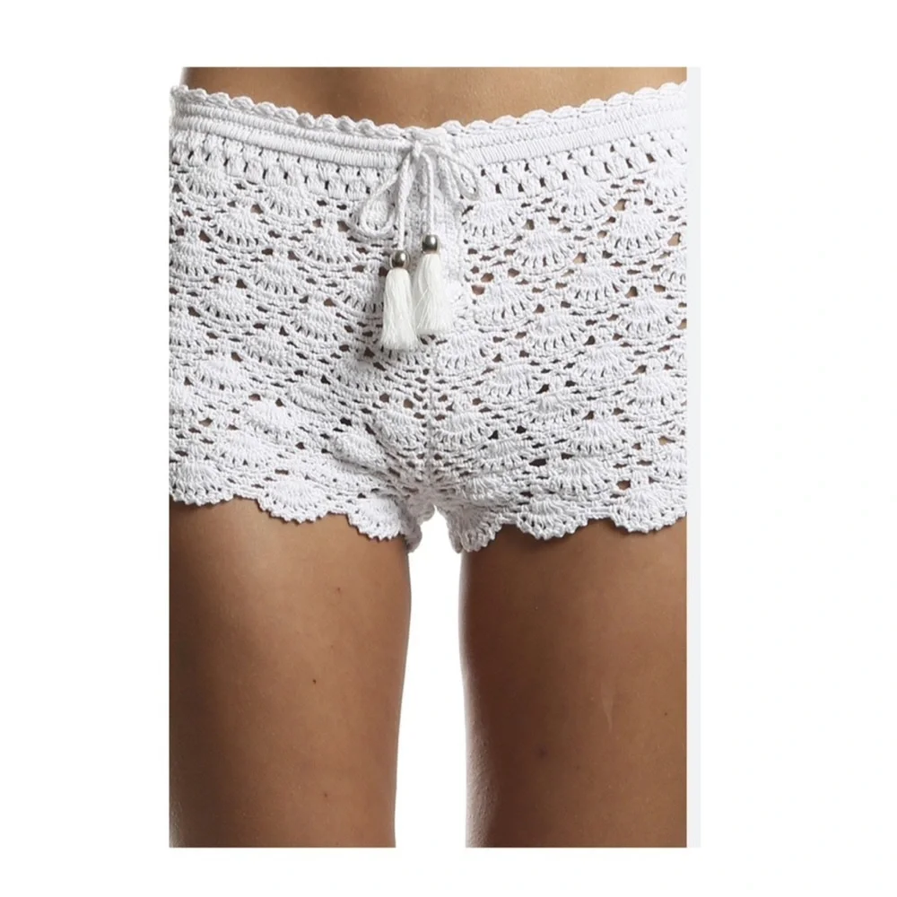 Poupette St. Barth Bobo Crochet Boxer Shorts. - Picture 8 of 9